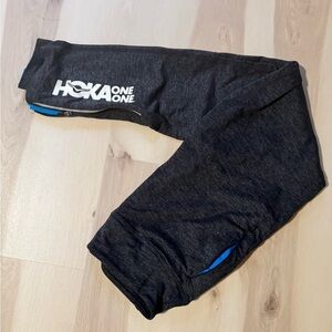 Hoka One One Heathered Charcoal Joggers with Blue Accents
